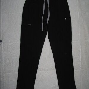 Figs Black Straight Leg Pants